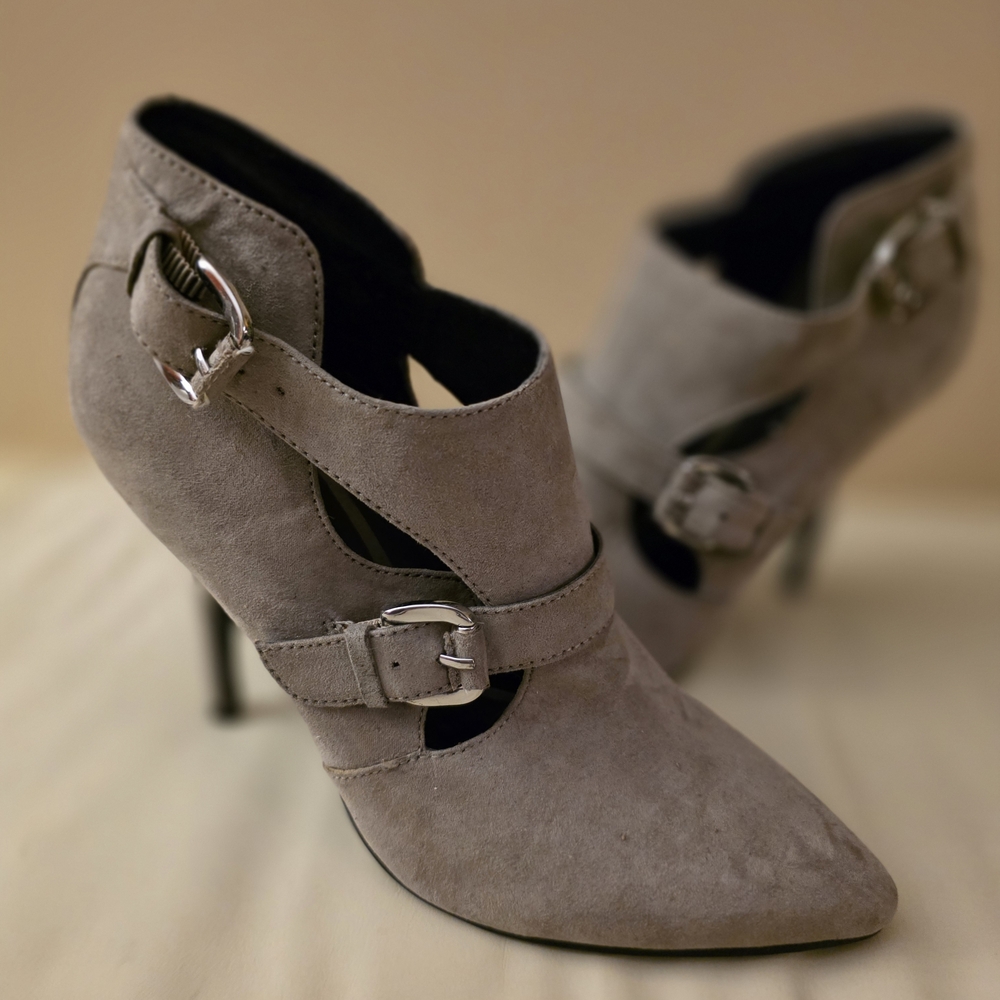 Guess Taupe Suede Women's Heels